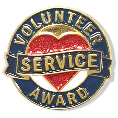 1" Volunteers Service Award Lapel Pin