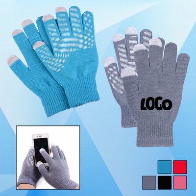 Non-slip Stretchable Gloves with Telefingers