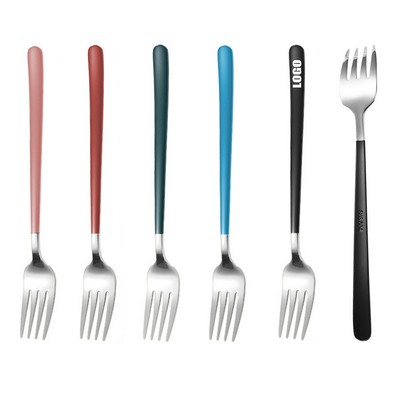 8.26 Inch Dual Color Silver Fork