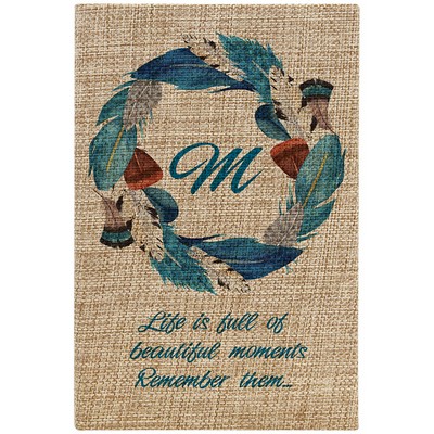 5.25" x 8.25" - Burlap Notebook