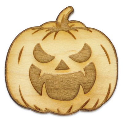 Jack-O-Lantern Wood Pin