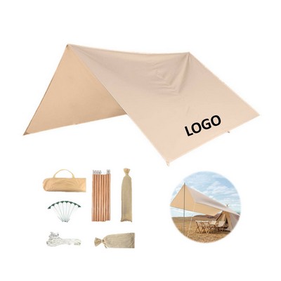 Outdoor Camping Sun Shelter Waterproof Fly Tarp