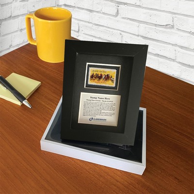 Framed Stamp Gift/Award Celebrating Horse Racing