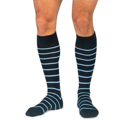 Below the calf knitted business crew socks, 200 Needle Jacquard Weave