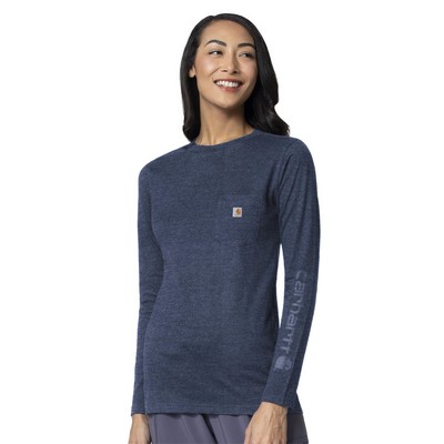 Carhartt® Knits & Sub-Scrubs Women's Modern Fit Tee Shirt w/Chest Pocket