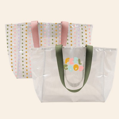 Medium Grid Vinyl All Day Tote