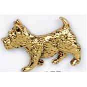 Scottish Terrier Dog Stock Casting Lapel Pin