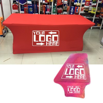 Digital 6' Stretch Advertising Tablecloths Slim Waist Line