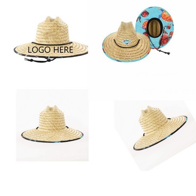 Custom Lifeguard Straw Hat