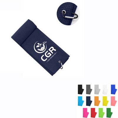 Golf Towel w/Carabiner Clip