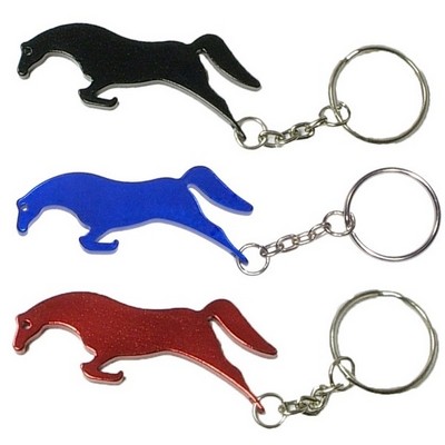 Jumping Horse Bottle Opener Keychain