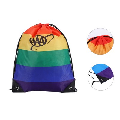 Rainbow Drawstring Bag (direct import)