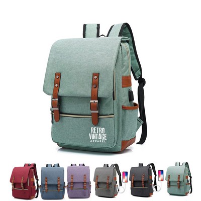 Laptop Backpack W/ USB Charging Port