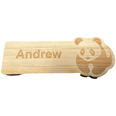 1.75" X 3" Wood Name Badge