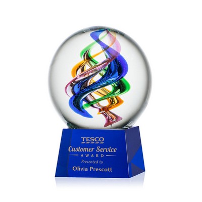 Galileo Award on Robson Blue - 4" Diam