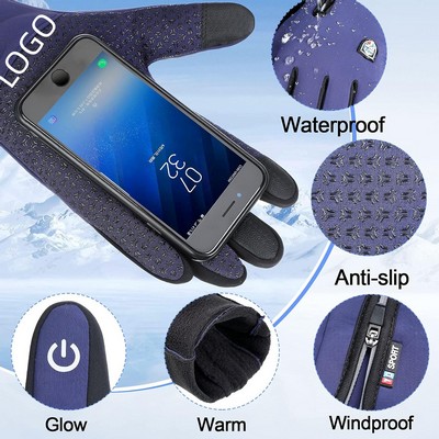 Bicycle Touch Screen Watreproof Thermal Gloves