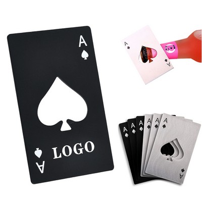 Poker Card Bottle Openers