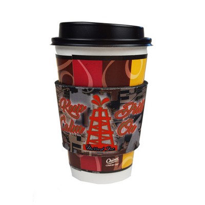 Premium Oilfield Camo Full Color Dye Sublimation Collapsible Foam Coffee Wrap Insulator