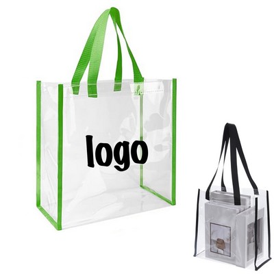 Clear Pvc Stadium Tote Bag