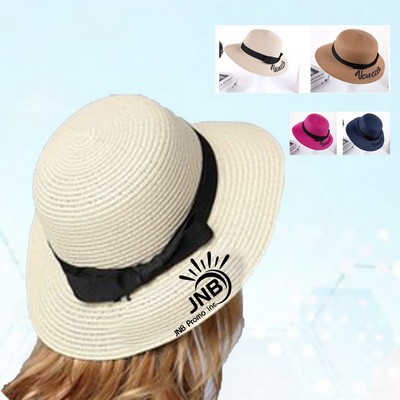 Beach Vacation Panama Straw Braid Hat