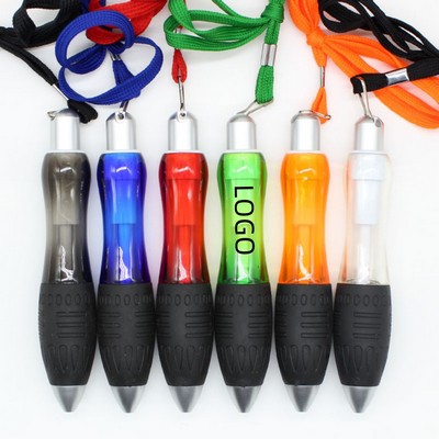 Portable Fat Ballpoint Pens with Hanging Rope