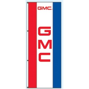 Single Faced Free Flying Drape Flags (Center Panel - GMC®) (3' x 8')