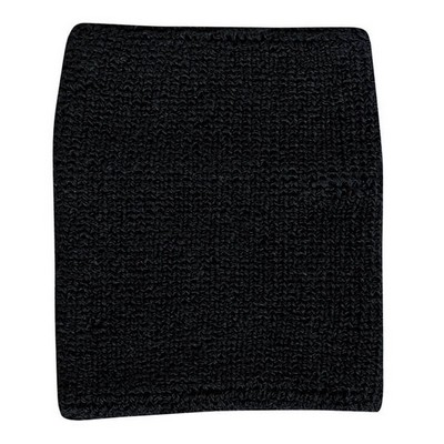 Terry Cloth Knitted Wristband (2 ¾ Square Inches)