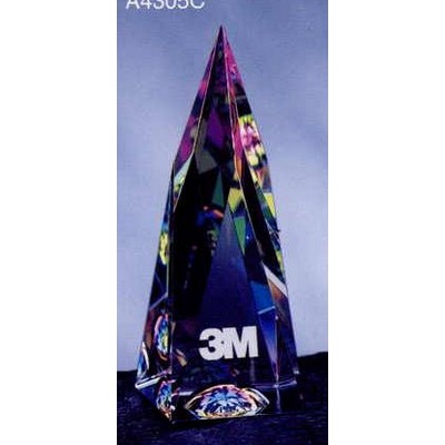 Crystal Rainbow Dome Steeple Paper Weight (5"x2")