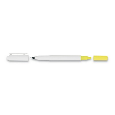 Uniball Combi Ultra Fine Marker/ Highlighter White/Yellow