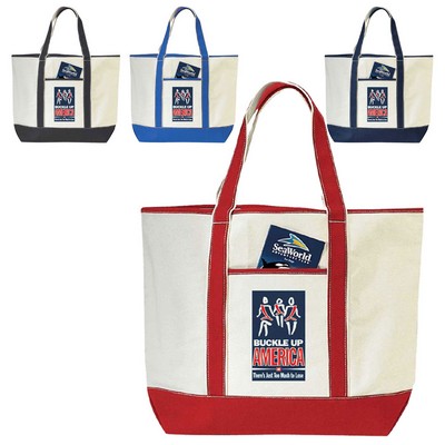 Deluxe Canvas Tote Bag (22"x16"x6")