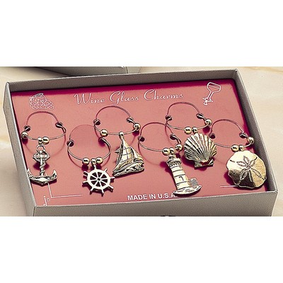 Marken Design Wine Charms Set - Nautical