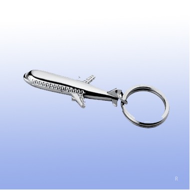 Metal Airplane Key Chain (engraved)