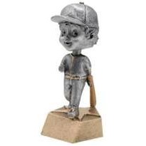 Resin Female Softball Bobble Head (6")