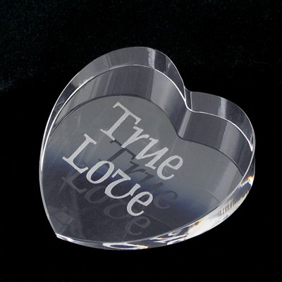 Crystal Heart Paperweight