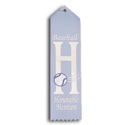 Stock Baseball Event Ribbon - Honorable Mention