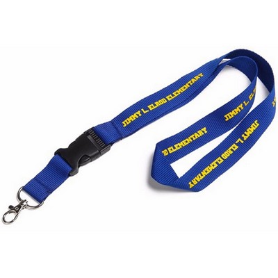 Custom 5/8" Polyester Lanyards w/ Detachable Buckle Release