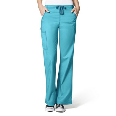 WonderWink® WonderFLEX Women's Grace Flare Leg Cargo Scrub Pants