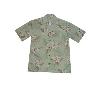 Hawaiian Tropical Print 100% Rayon Shirt