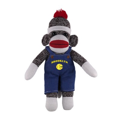 Orginal Sock Monkey (Plush) in denim overall.