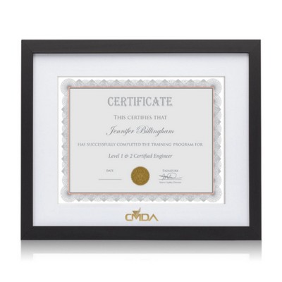 Aberdeen Cert Frame - Black 8½"x11"