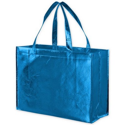 Laminated Metallic Non-Woven Cameo Tote Bag