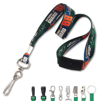 RUSH 5/8" Custom Dye-Sublimated Lanyards