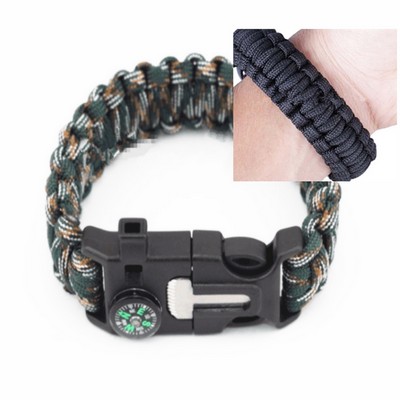 Emergency Survival Paracord Bracelet Kit