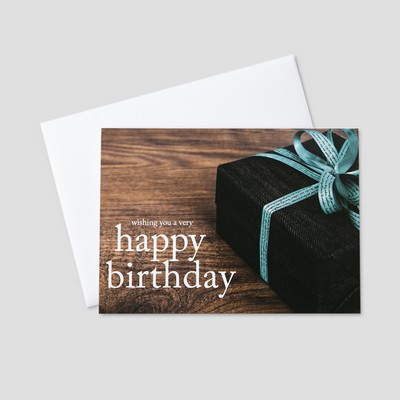 Wrapped in Ribbon Birthday Greeting Card