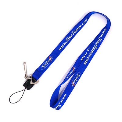 3/4"W- 36"L-Custom Printed Smooth Nylon Lanyard