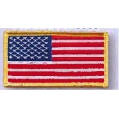 Embroidered Flag Patches (3 1/2"x2")