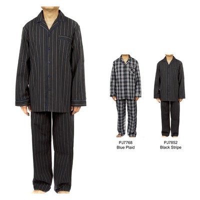 Men's Cotton Poplin Pajama Sets, Lounge Wear