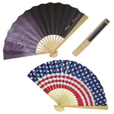 9" Folding Paper Hand Fan