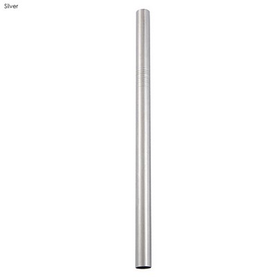 Stainless Steel Straw 12MM x 215MM - Silver