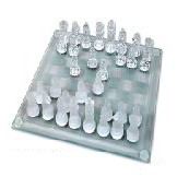 7 1/2" Glass Chess Set